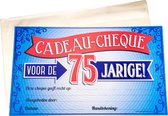 Cadeaubon 75 Jaar 34,5cm