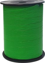 Sierlint / cadeaulint / verpakkingslint / krullint paperlook groen 10mm x 250 meter (per spoel)