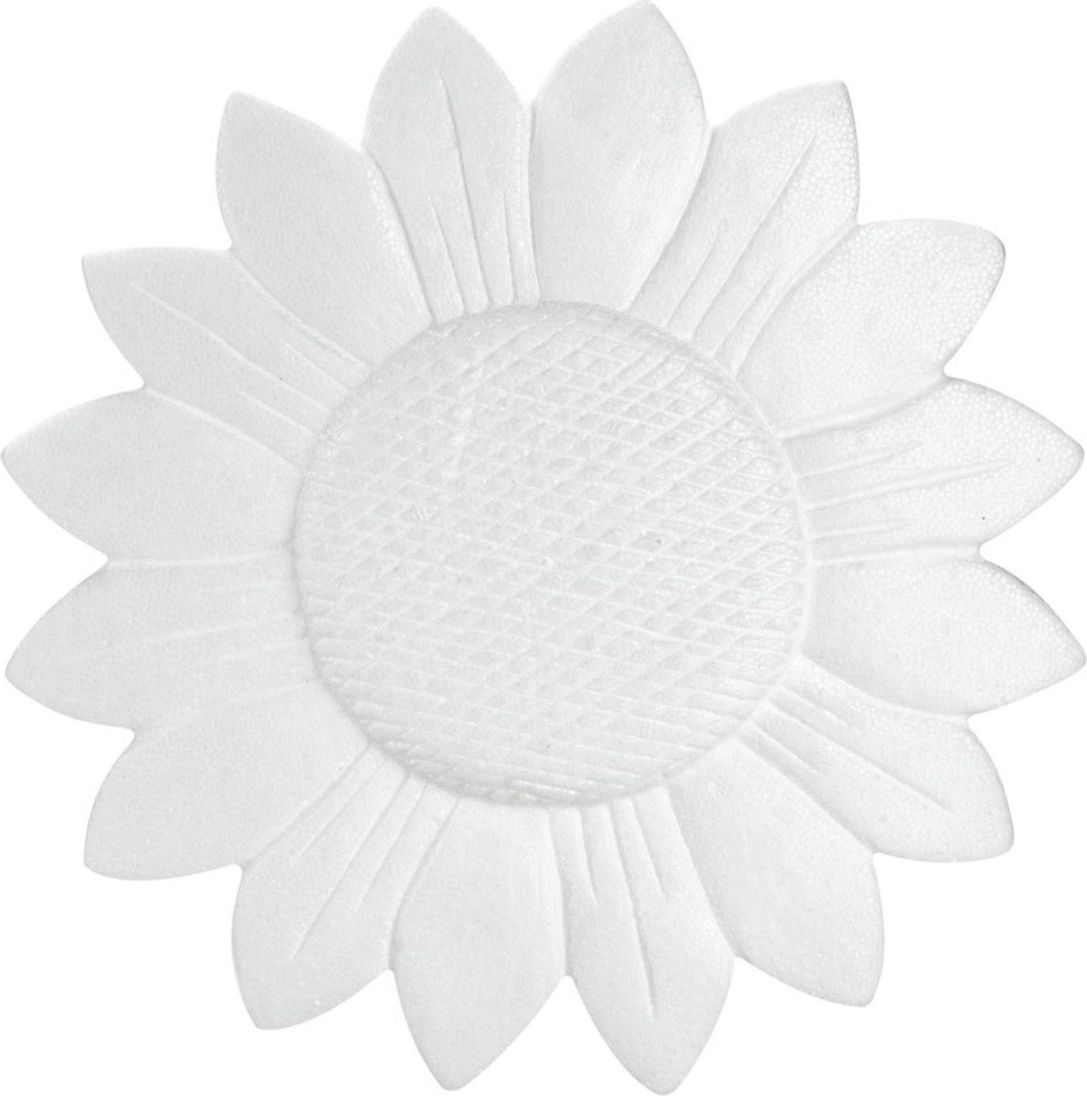 Piepschuim hobby knutselen vormen/figuren zonnebloem van 30 cm - Bloemen thema decoraties