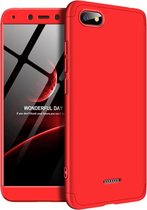 Xiaomi Redmi 6A Hoesje - Mobigear - 360 Serie - Hard Kunststof Backcover - Rood - Hoesje Geschikt Voor Xiaomi Redmi 6A