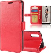 Huawei P20 Hoesje - Mobigear - Wallet Serie - Kunstlederen Bookcase - Rood - Hoesje Geschikt Voor Huawei P20