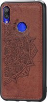 Xiaomi Redmi Note 7 Hoesje - Mobigear - Mandala Serie - Hard Kunststof Backcover - Bruin - Hoesje Geschikt Voor Xiaomi Redmi Note 7