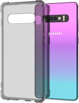 Samsung Galaxy S10+ Hoesje - Mobigear - Cushion Serie - TPU Backcover - Zwart - Hoesje Geschikt Voor Samsung Galaxy S10+