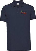 FitProWear Rasta Slim-Fit Polo Heren - Donkerblauw - Maat XL - Poloshirt - Sportpolo - Slim Fit Polo - Slim-Fit Poloshirt - T-Shirt - Katoen polo - Polo -  Getailleerde polo heren