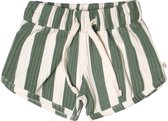 Your Wishes korte broek / shortje - groen met wit gestreept - Bold Stripes 110/116