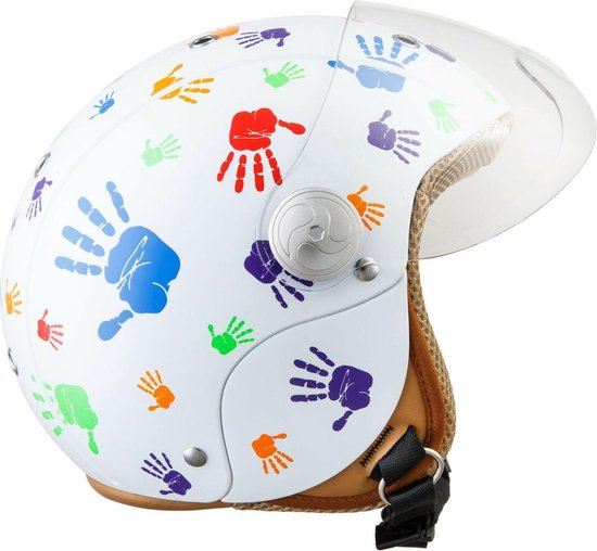 SOXON SK56 Color Hands Kinderhelm scooter, Jethelm motorhelm, helm