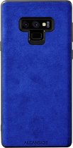 Samsung Galaxy Note 9 Alcantara case 2020 - Blauw