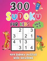 Sudoku for Kids Ages 4-8: 4x4 Sudoku Puzzles for Smart Children