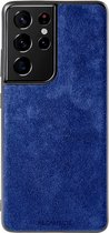 Samsung Galaxy S21 Ultra Alcantara Case 2020 - Blauw