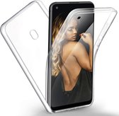 Samsung Galaxy A7 2017 Case - Transparant Siliconen - Voor- en Achterkant - 360 Bescherming - Screen protector hoesje - (0.4mm)