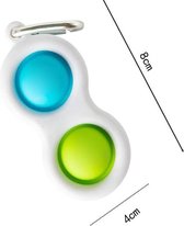 simple dimple - TikTok fidget toy - groen/blauw