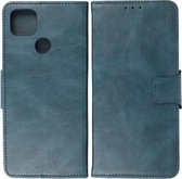 Bestcases Portemonnee Telefoonhoesje - Pasjeshouder Hoesje voor Motorola Moto G9 Power (2020) - Blauw