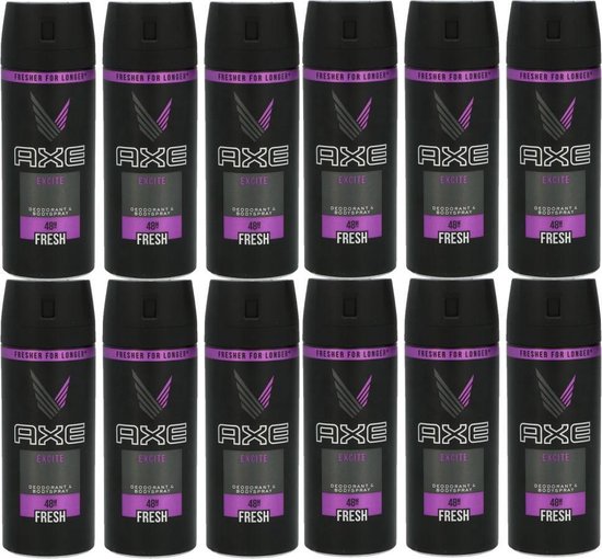 AXE Deodorant / Bodyspray  Excite - JUMBOPAK - 12 x 150 ml