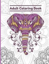 adult coloring book: Animals amazing patterns mandala and relaxing 8,5" x 11" Coloring Book