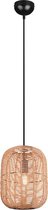 LED Hanglamp - Nitron Tuna - E27 Fitting - 1-lichts - Rond - Mat Zwart - Aluminium