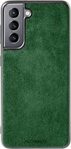 Samsung Galaxy S21 Alcantara Case 2020 - Groen