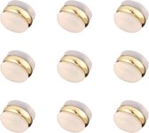 6- luxe -siliconen -oorstoppers- goud randje- Allergievrij-oorbel achterkantjes- Charme Bijoux