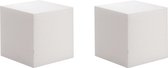 5x stuks piepschuim hobby knutselen vormen/figuren kubus blok van 15 x 15 cm