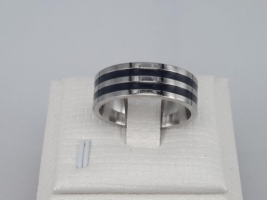 JewelryWe Sieraden 8 mm breedte wolfraamcarbide herenring gepolijst