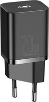 Chargeur Rapide Baseus Super-Si Chargeur Quick USB-C 20W Power Zwart