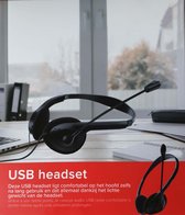 Koptelefoon met Microfoon - PC 8 USB PC Headset Ideaal voor kantoor en Videobellen - Teams / Zoom / Skype (Video call)