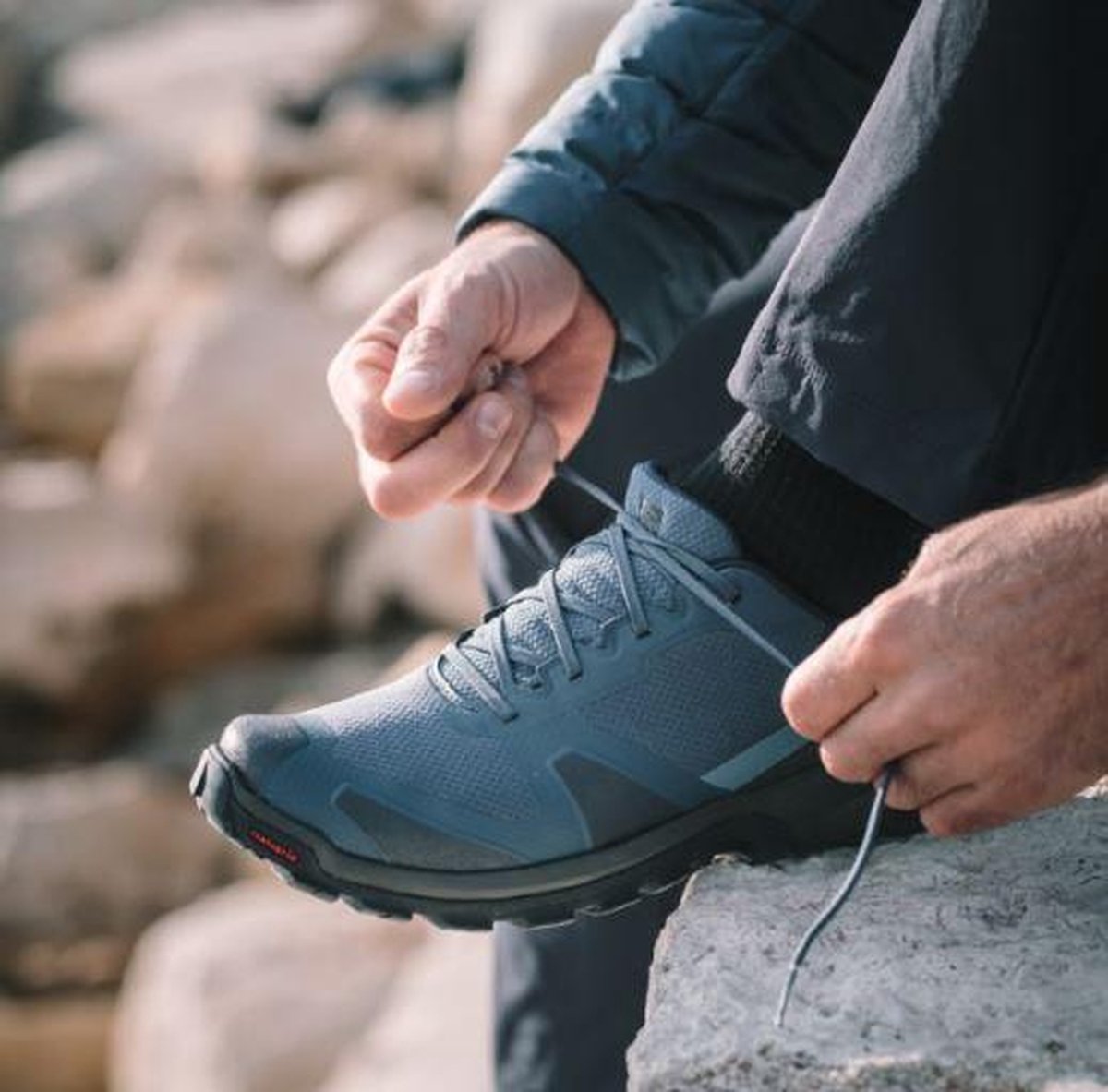Salomon XA Collider GTX Wandelschoenen Heren - Dark Denim/Ebony/Navy Blazer  - Maat 42 | bol.com