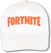 Witte Pet met Oranje “ Fortnite “ logo