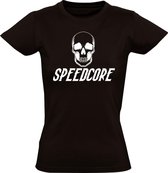 Speedcore Dames t-shirt | festival |hardcore | terrorcore |  Zwart