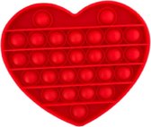 Pop It Fidget Toy - Bekend van TikTok - Hart- Rood