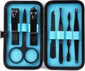 XYZ Goods - Manicure en Pedicure set - 7 Delige-set inclusief nagelknipper in nette lederen opberg etui