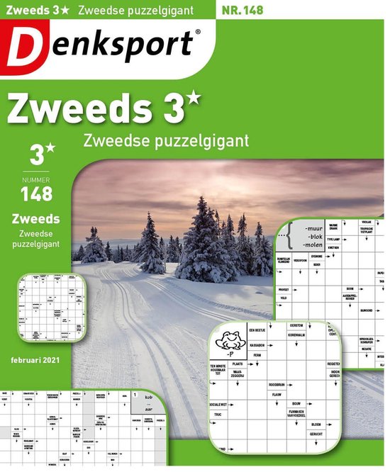 Denksport Puzzelboek Zweeds 3* puzzelgigant editie 148 | bol.com