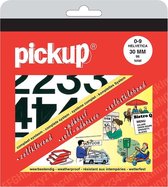 Pickup plakcijfers boekje Helvetica zwart - 30 mm