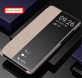 Smart View Flip Cover voor Huawei P30 Pro / P30 Pro New Edition – Roze Goud