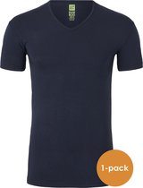 ALAN RED T-shirt Baltimora bamboo (1-pack) - V-hals stretch - blauw - Maat: M