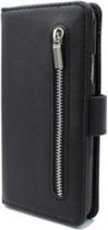 Apple iPhone 11 PRO MAX Black / Wallet / Book Case / Boekhoesje/ Telefoonhoesje met rits en silicone binnenkant