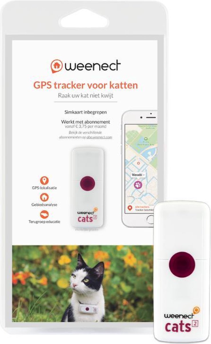 Weenect CATS² , GPS Tracker voor katten