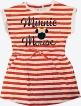 Disney Minnie Mouse jurk/tuniek - rood gestreept - maat 122/128 (8 jaar)