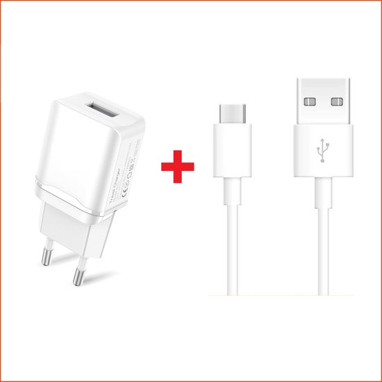 Oudere Smartphone Oplaadset met USB-C Kabel - 1 Meter