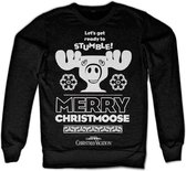 National Lampoon's Christmas Vacation Sweater/trui -L- Merry Christmoose Zwart