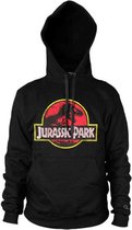 Jurassic Park Sweat à Capuche/Pull -L- Logo Détresse Zwart