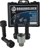 Dragonslock Rim Lock - Ensemble antivol de roue Mercedes SLR Van chaque année - Galvanisé - Revêtement noir - Meilleur choix