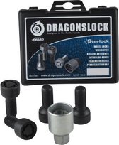 Dragonslock Rim Lock - Ensemble antivol de roue Mercedes CLC à partir de 2008 - Galvanisé - Revêtement noir - Meilleur choix