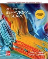 samenvatting methoden van onderzoek, ISBN: 9781260565980 (SOW-PSB1RS16N)
