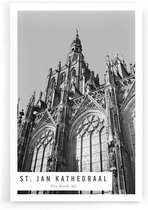 Walljar - Sint-Janskathedraal '65 - Muurdecoratie - Poster met lijst