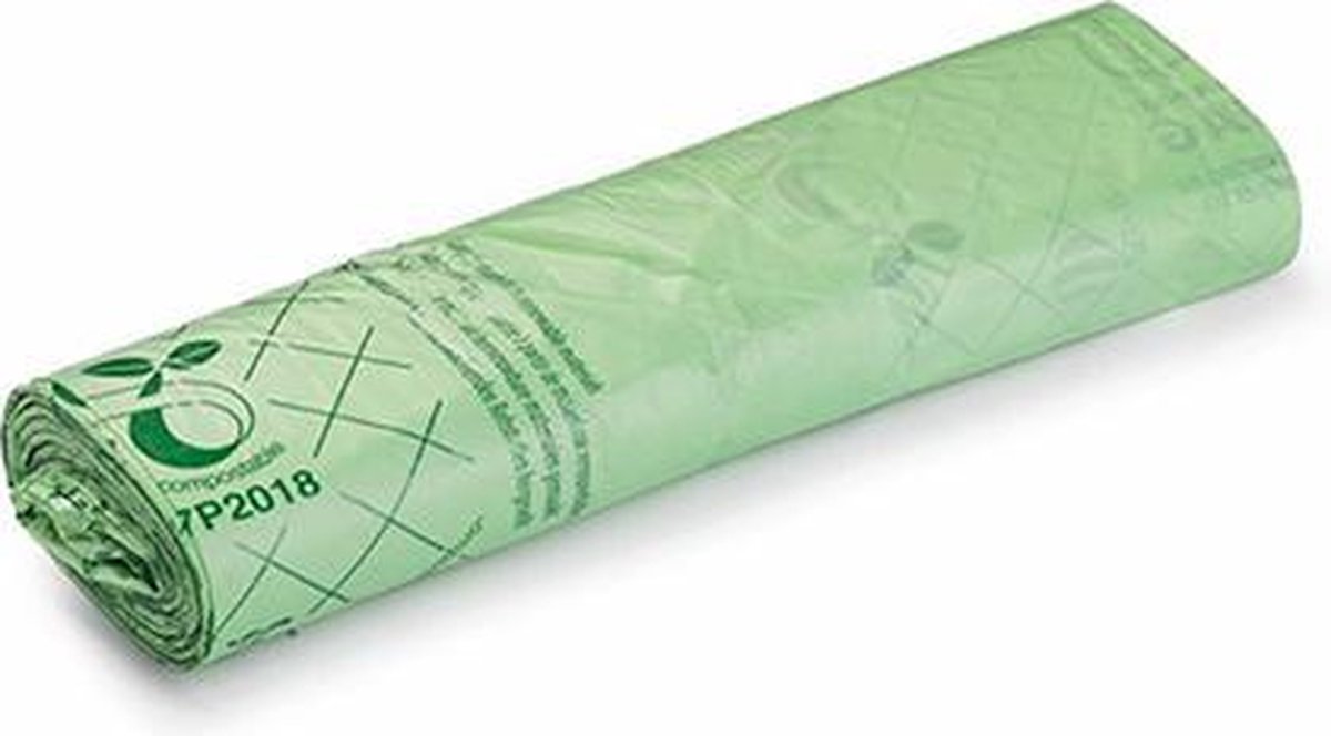 Goedkoopste Composteerbare containerzakken – 120/150L – Biologisch afbreekbaar – Europees gecertificeerd – Biobased materiaal