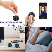 Xoopar - Bluetooth duo Yoyo Speaker met selfie - zwart - 2 in 1 speaker - Draadloze muziekbox - Draadloze luidspreken - Mini KRACHTIGE portable speaker - Hippe kwaliteit speaker -