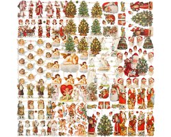 Vintage plaatjes, kerstmis, vel 16,5x23,5 cm, 30 vel/ 1 doos