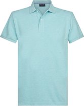 Profuomo Slim Fit  polo - aqua blauw -  Maat: L