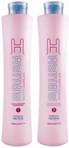 Honma Tokyo H Brush Haarbotox Keratine Treatment krullen behoudend Keratin behandeling 2x1000 ml KIT (shampoo&Treatment)