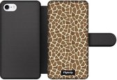 Wallet case - geschikt voor iPhone 8 - Giraffeprint